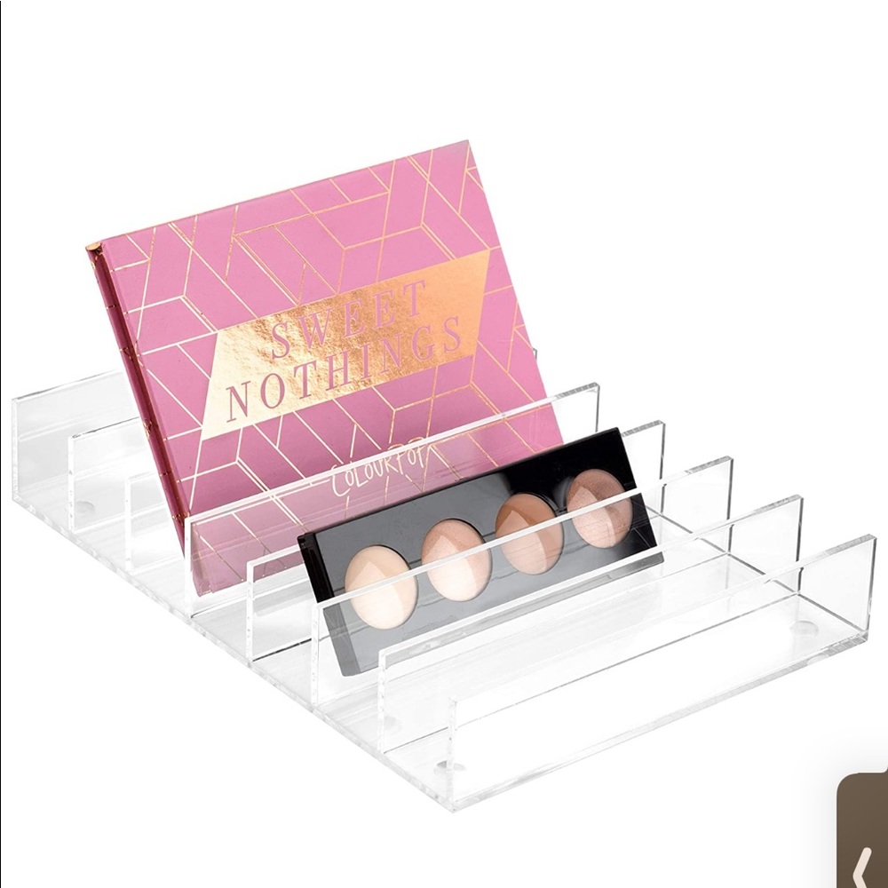 Acrylic 7-Section Divided Makeup Palette Organizer